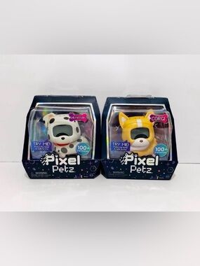 Pixel Petz Dalmatian & Corgi Set Lot of 2 Interactive Play With Lights & Sounds